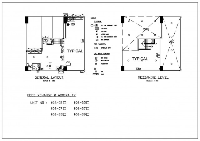 floor plan 1 listing PN 733176 Food Xchange @ Admiralty