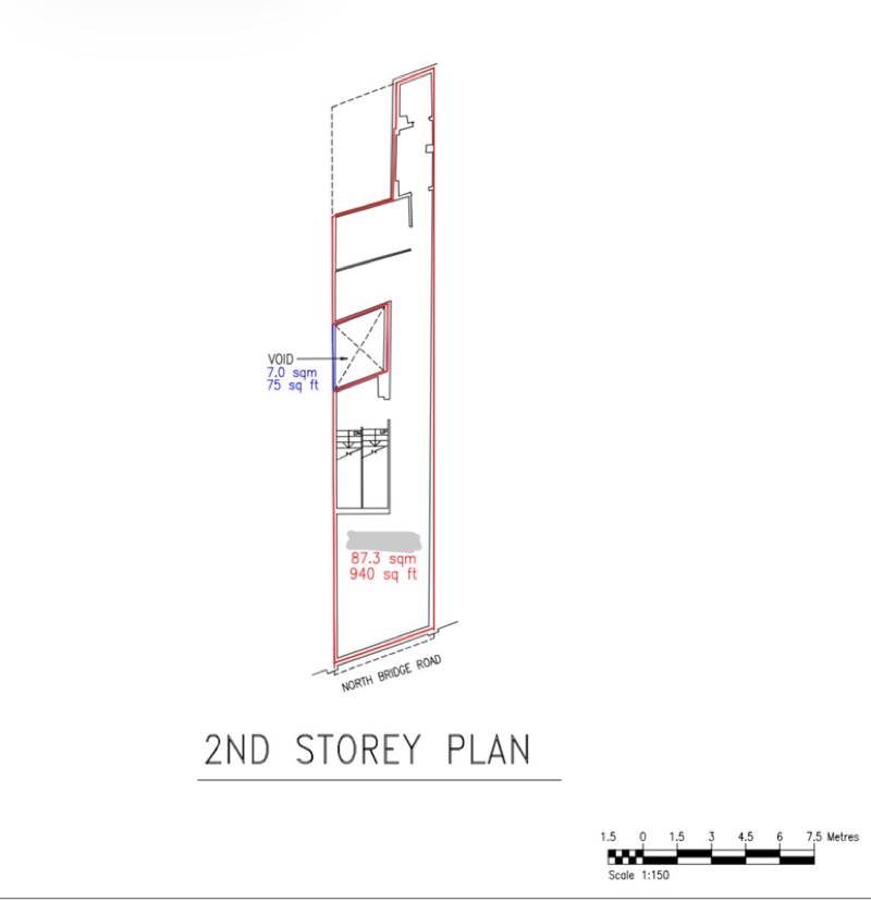 floor plan 1 listing PN 970332 Kampong Glam Shop House