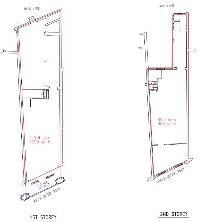 floor plan 1 listing PN 967659 Kampong Glam Shop House
