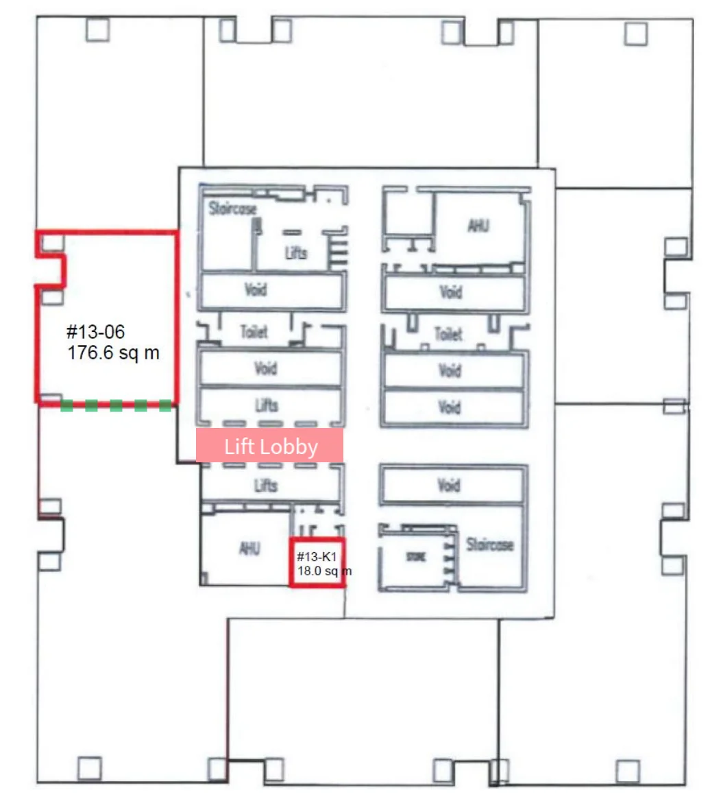 office-navi L13 2,095 sf fitted unit plan